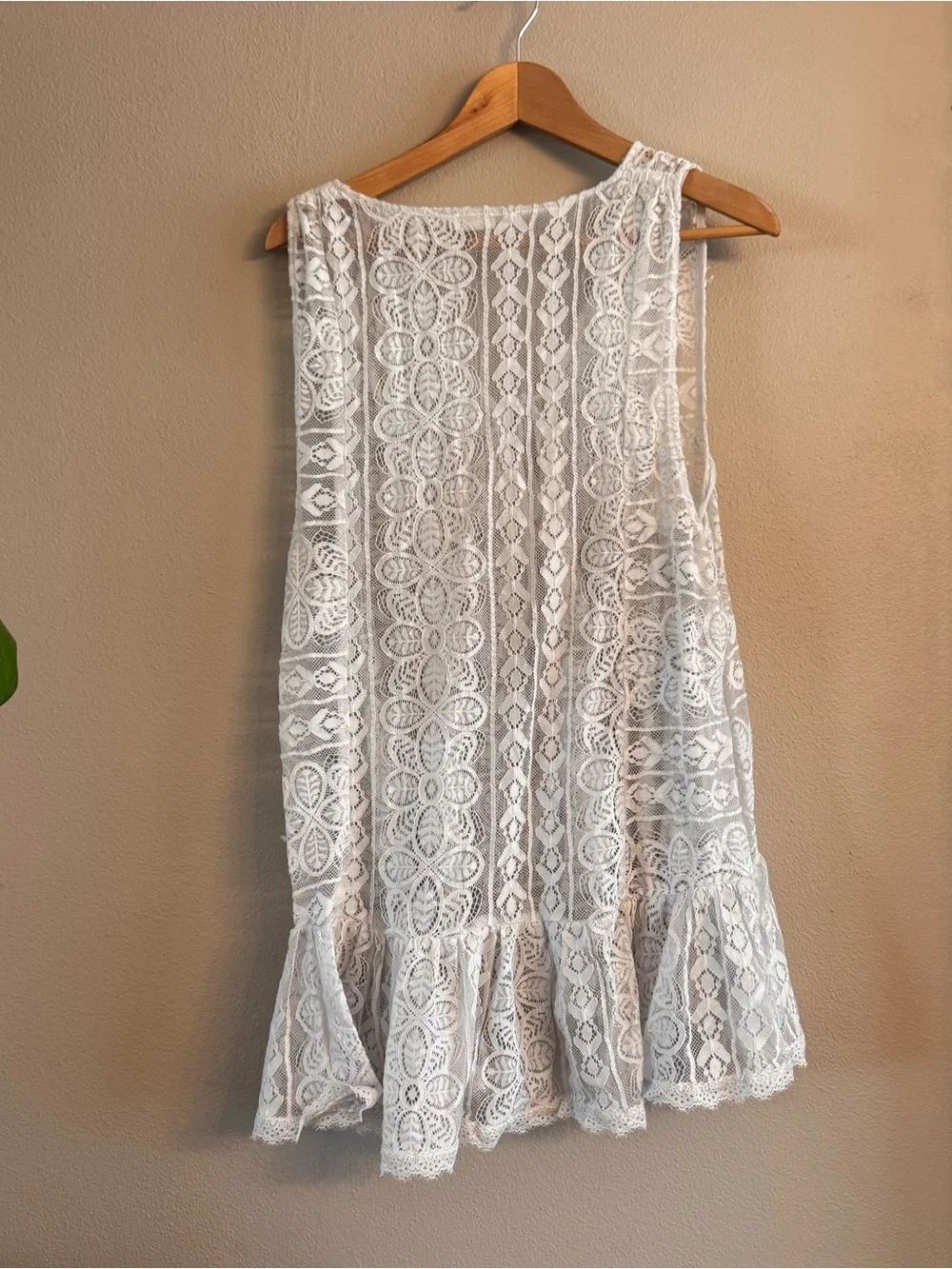 FREE PEOPLE Olivia Sheer Lace Tunic